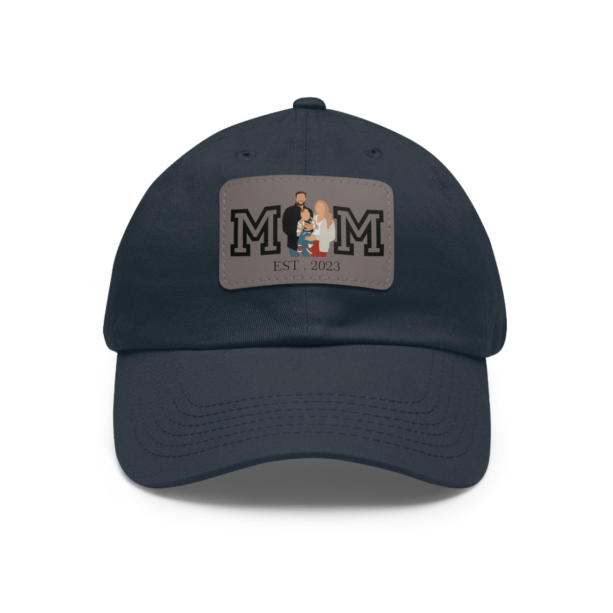 Custom MOM EST Hat with Leather Patch