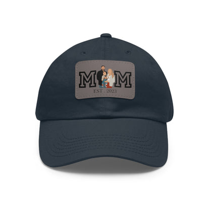 Custom MOM EST Hat with Leather Patch