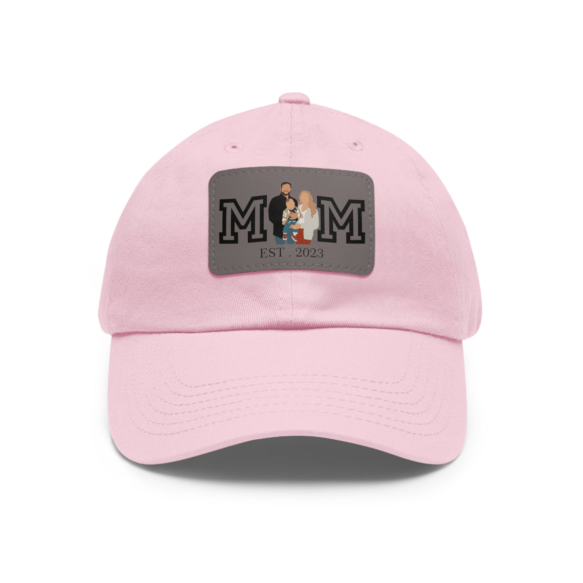 Custom MOM EST Hat with Leather Patch