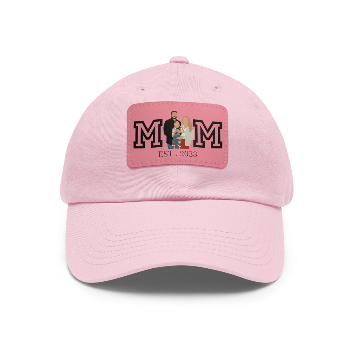 Custom MOM EST Hat with Leather Patch