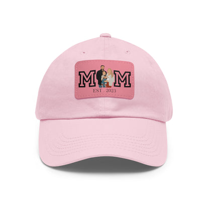Custom MOM EST Hat with Leather Patch