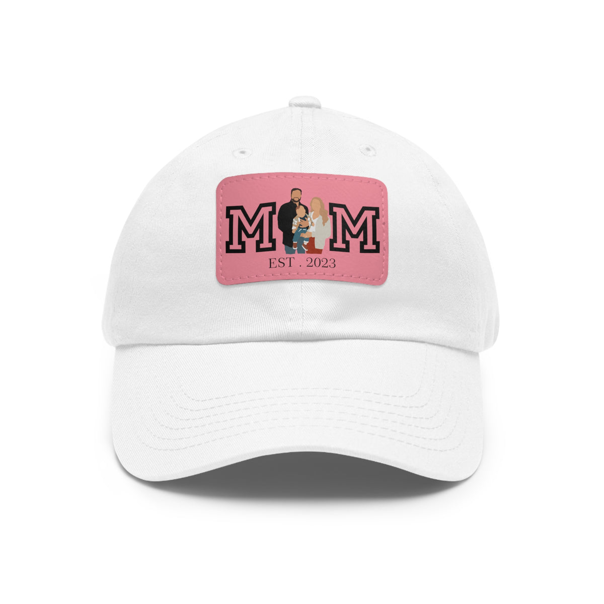 Custom MOM EST Hat with Leather Patch