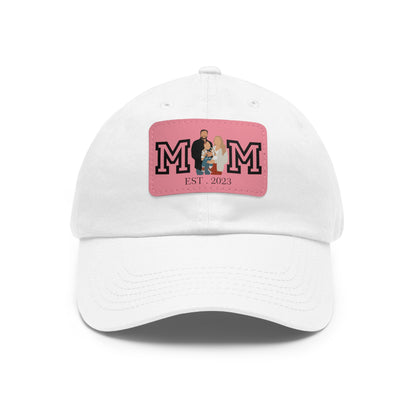 Custom MOM EST Hat with Leather Patch