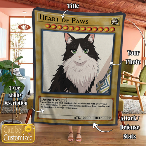 Personalized YGO Photo Art Blanket - Pet Edition