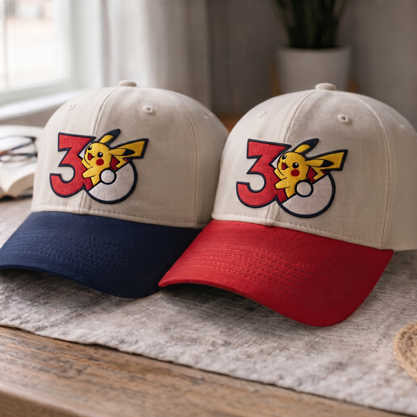 Embroidered 30th Anniversary PKM Baseball Cap, Dyed Cap