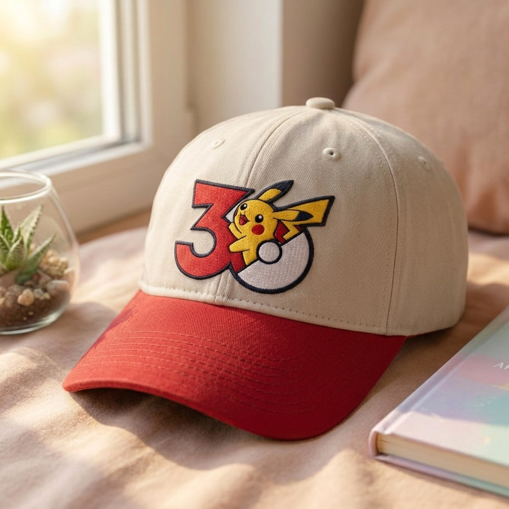 Embroidered 30th Anniversary PKM Baseball Cap, Dyed Cap