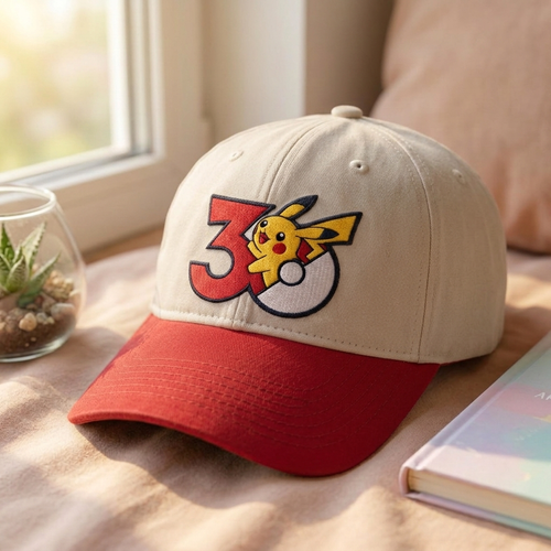 Embroidered 30th Anniversary PKM Baseball Cap, Dyed Cap