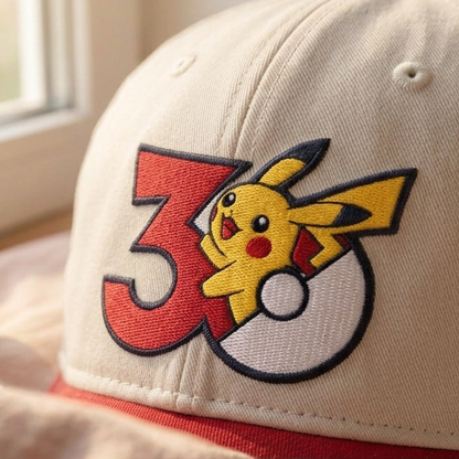 Embroidered 30th Anniversary PKM Baseball Cap, Dyed Cap