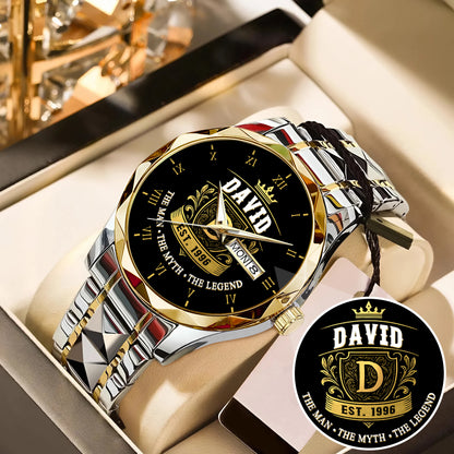 Father's Day Gift For Dad The Man The Myth The Legend Limited Edition Watch