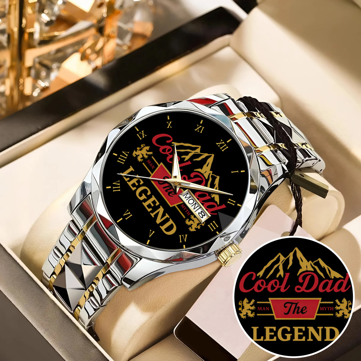 Father's Day Gift For Dad Cool Dad The Man The Myth The Legend Limited Edition Watch