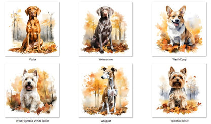 Personalized Pet Autumn Christmas Woven Blanket