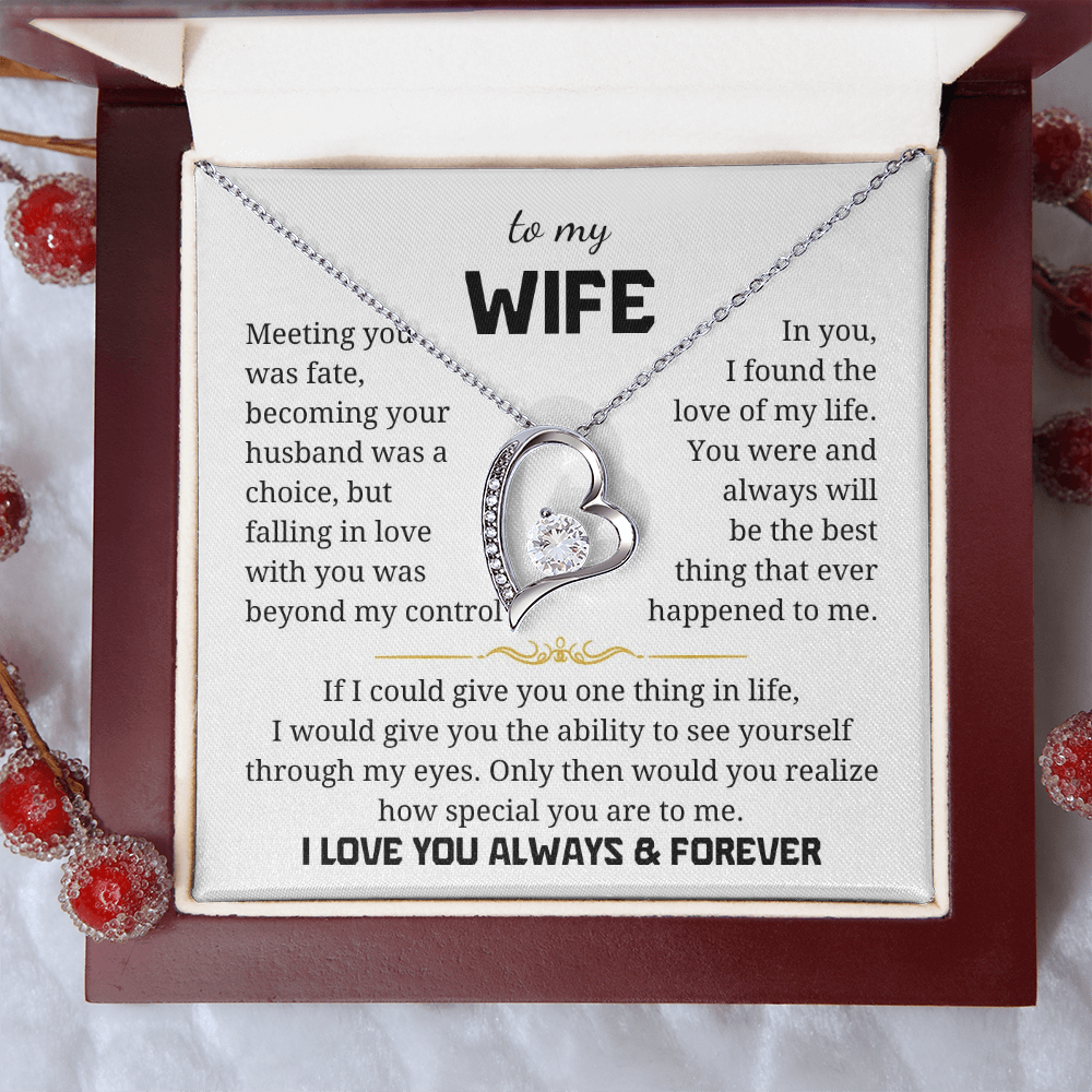 To My Wife  Forever Love Necklace
