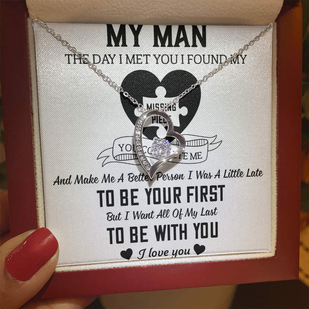 To My Man Forever Love Necklace
