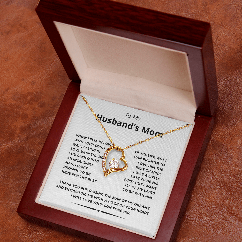 To My Husband's Mom Forever Love Necklace