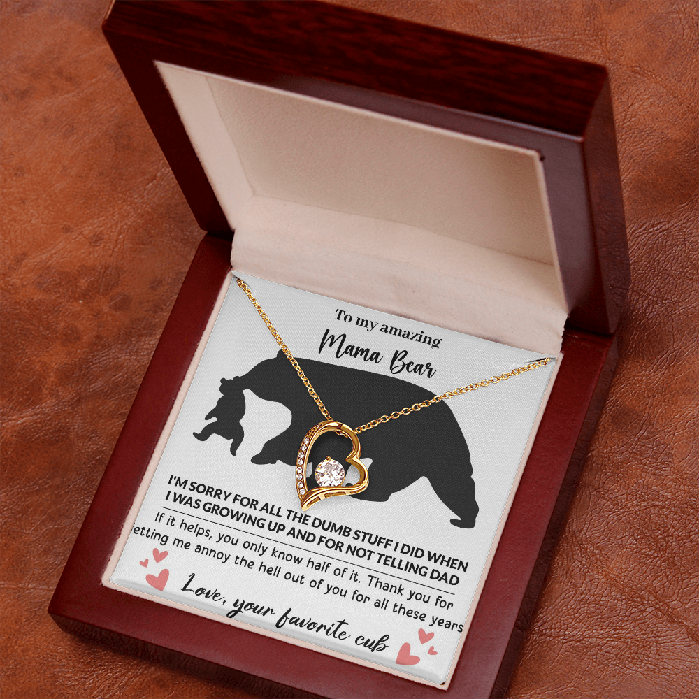 Mama Bear Forever Love Necklace