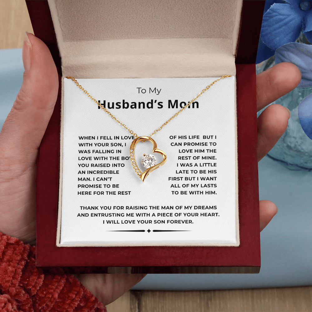 To My Husband's Mom Forever Love Necklace