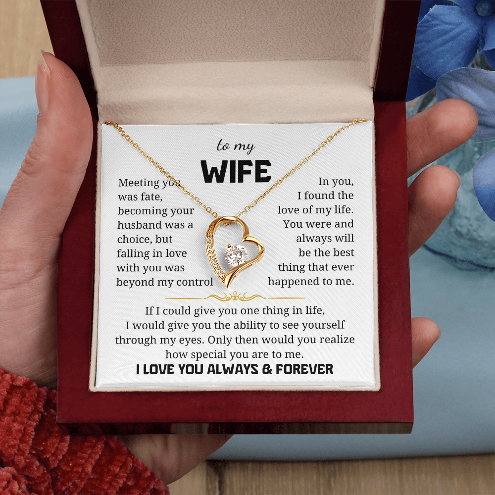 To My Wife  Forever Love Necklace