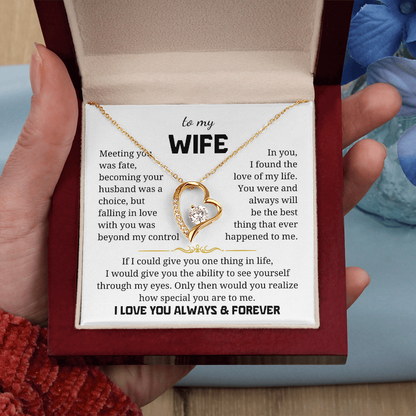 To My Wife  Forever Love Necklace