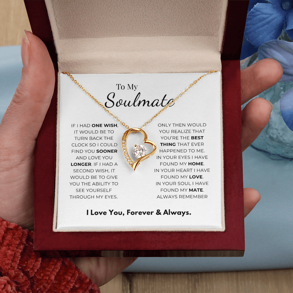 To My Soulmate  Forever Love Necklace