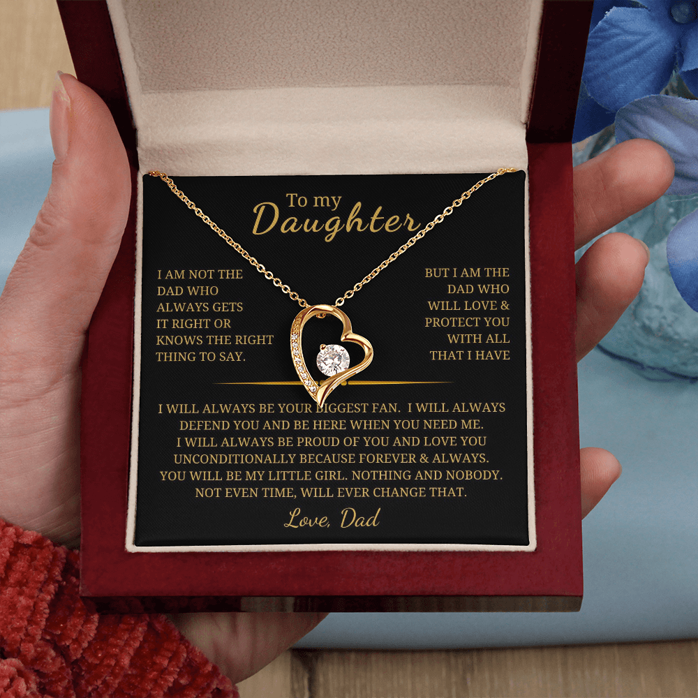 To My Daughter  Forever Love Necklace