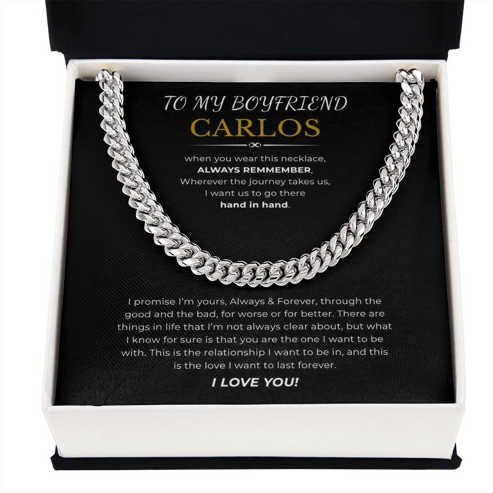 To My Boyfriend Cuban Link Chain