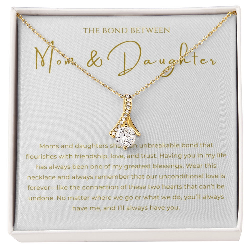 Mom & Daughter Interlocking Hearts Necklace