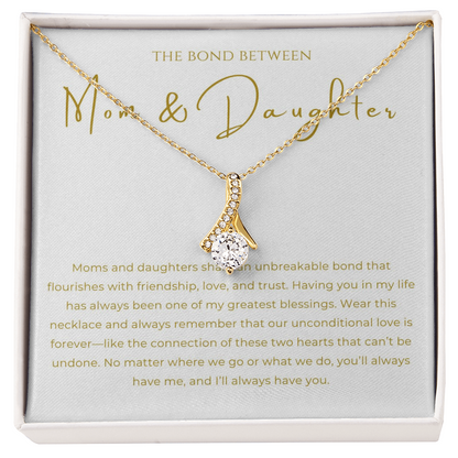 Mom & Daughter Interlocking Hearts Necklace