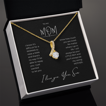 To My Mom Interlocking Hearts Necklace
