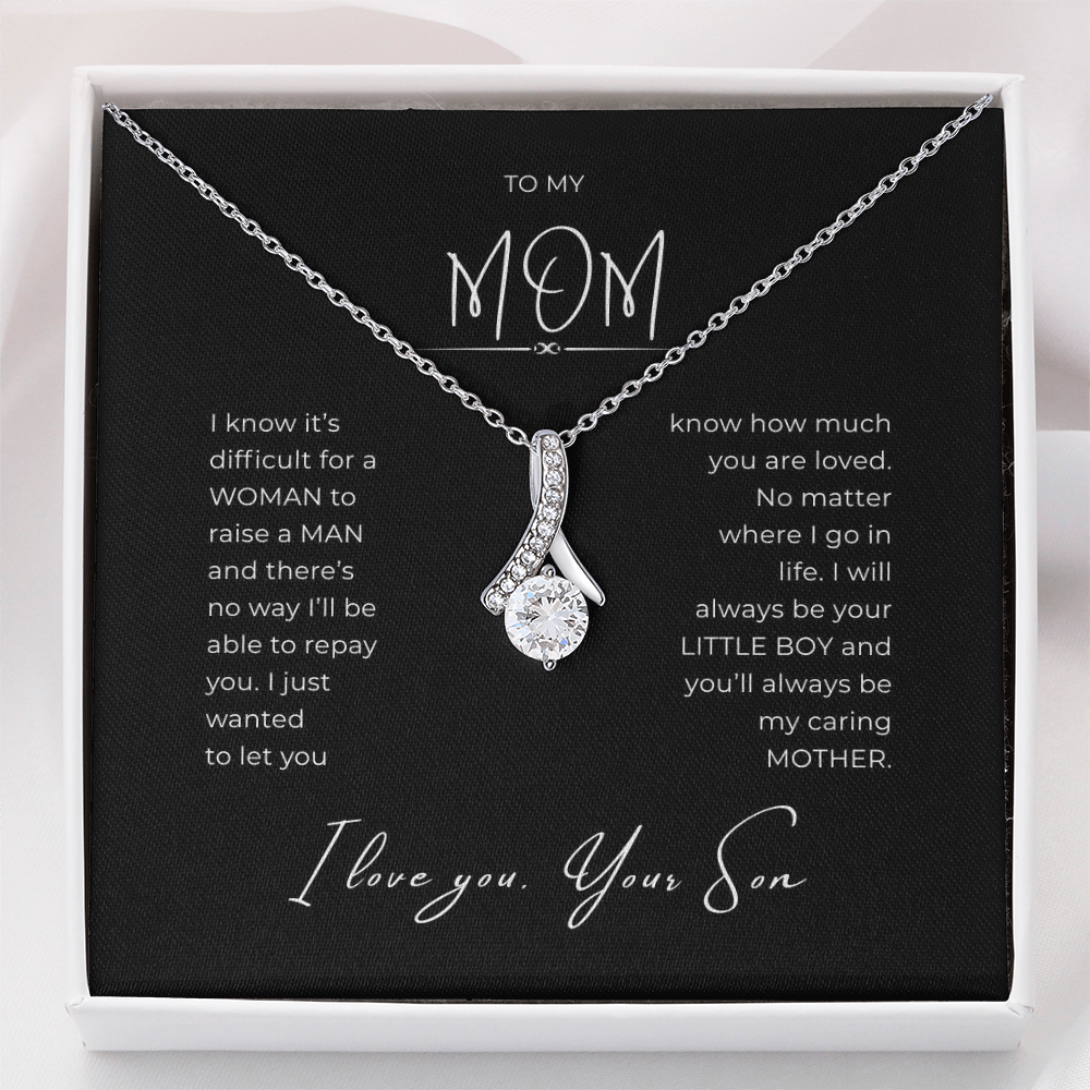 To My Mom Interlocking Hearts Necklace