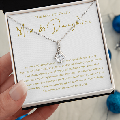 Mom & Daughter Interlocking Hearts Necklace