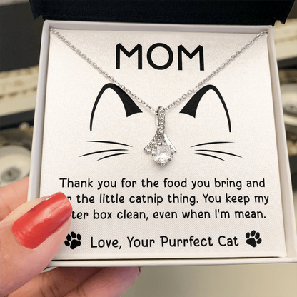 Purrfect Cat Alluring Beauty Necklace