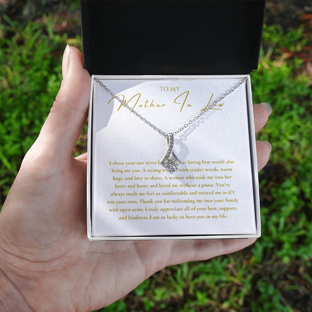 To My Mother In Law Interlocking Hearts Necklace