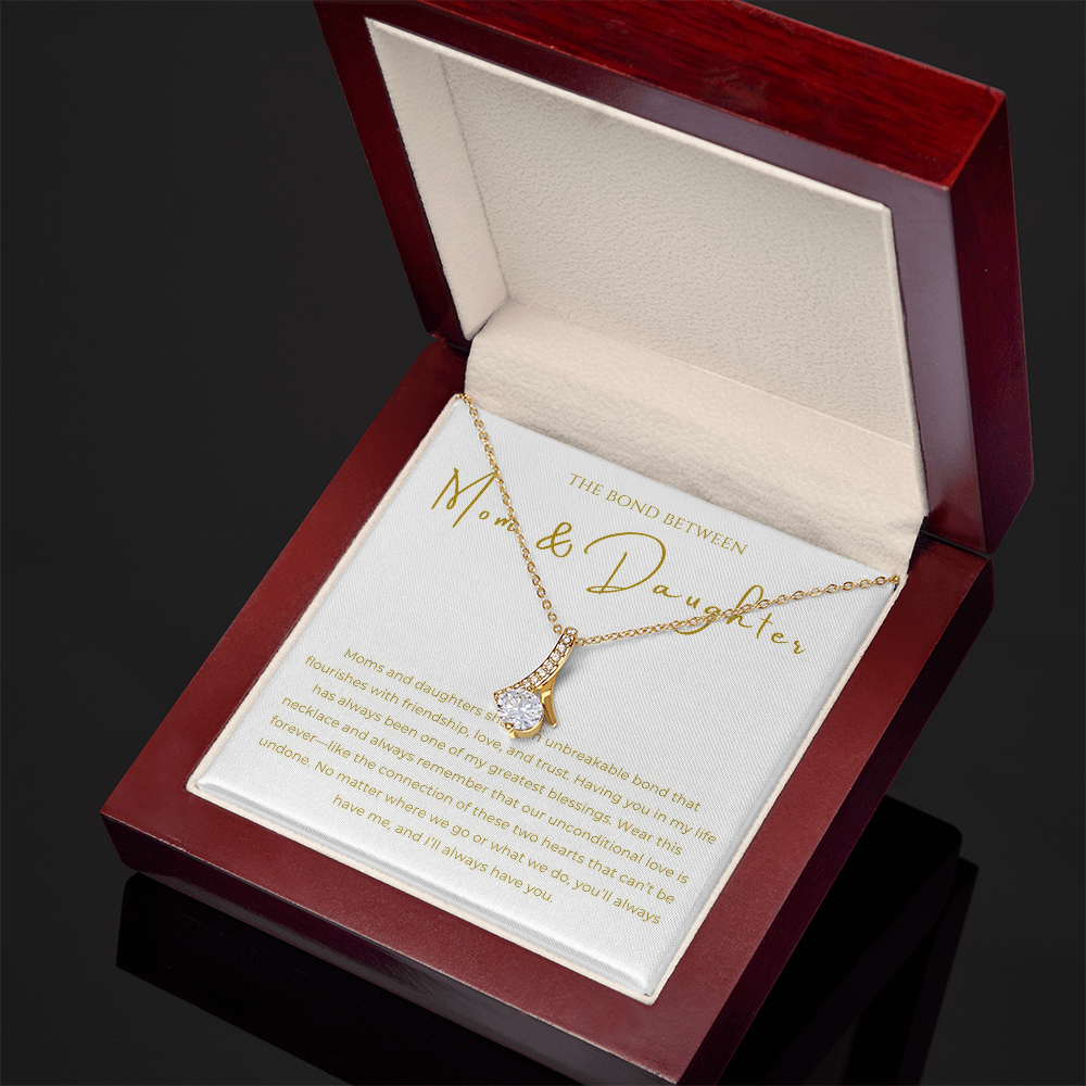 Mom & Daughter Interlocking Hearts Necklace