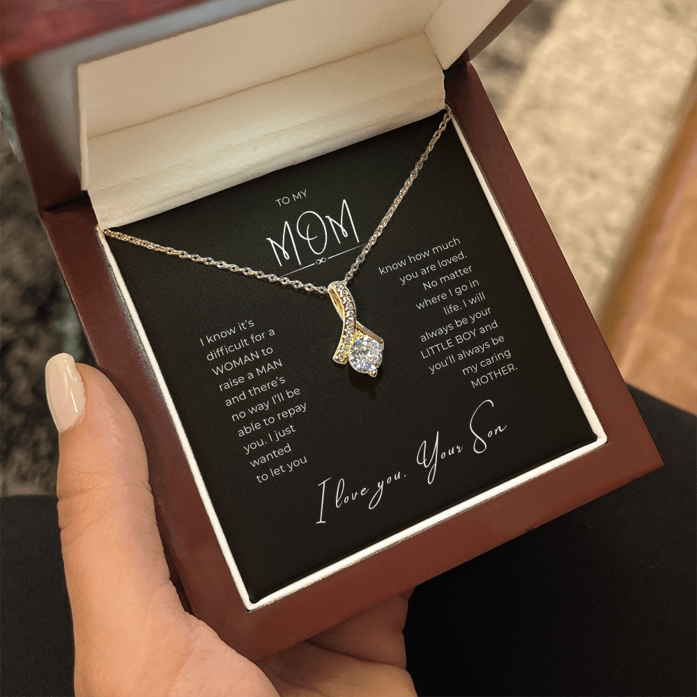 To My Mom Interlocking Hearts Necklace