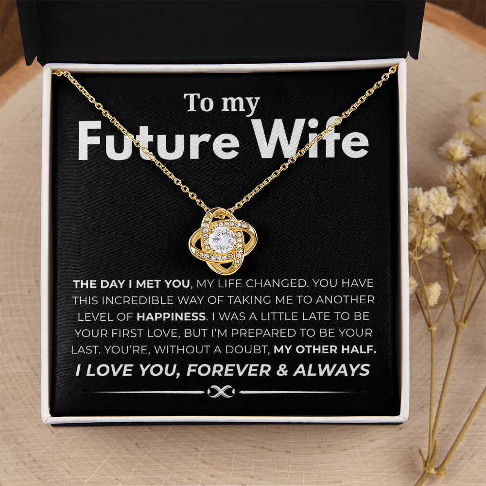 To My Future Wife Love Knot Necklace