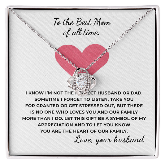 To The Best Time of All Time Love Knot Necklace