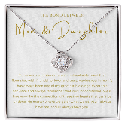 Mom & Daughter Interlocking Hearts Necklace