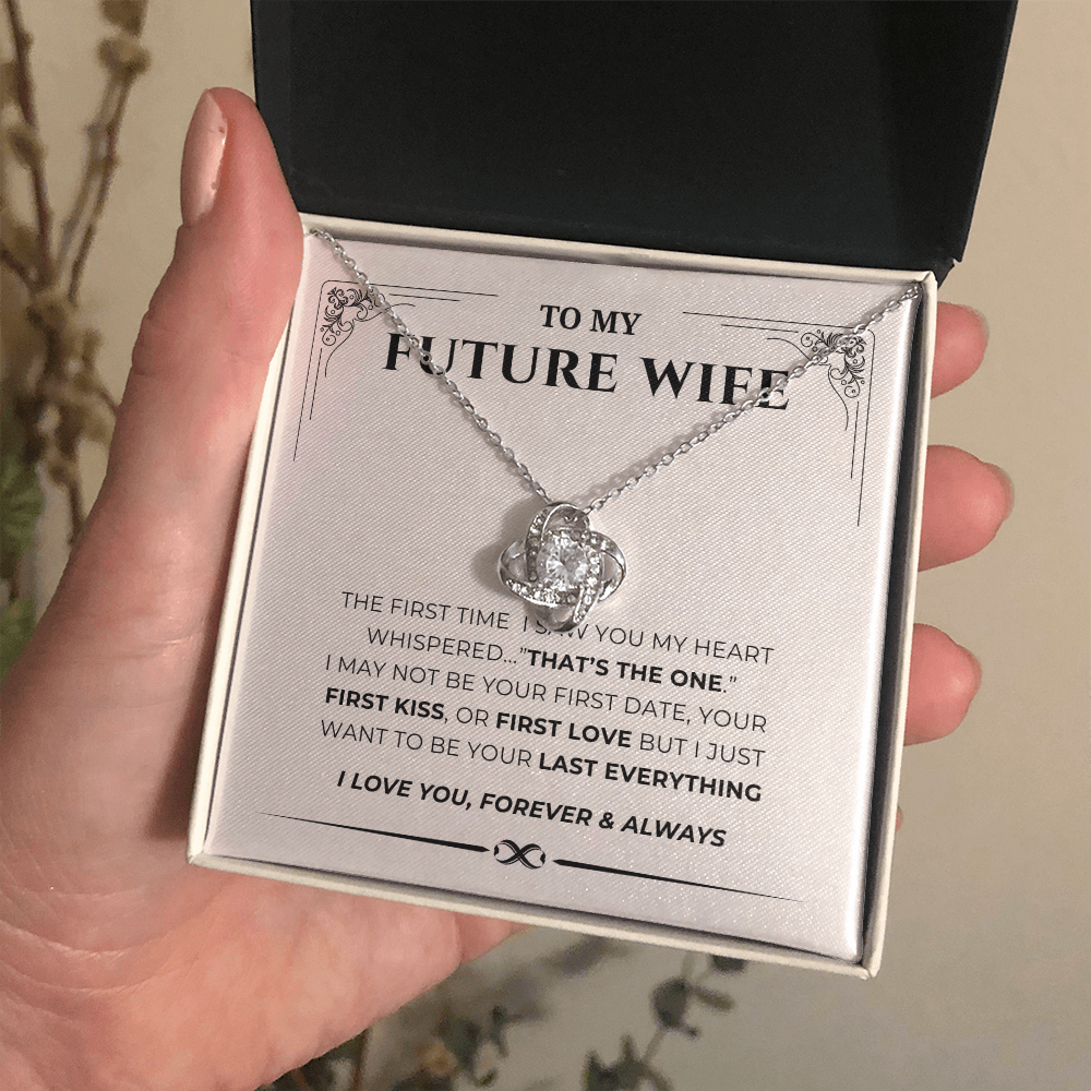 To My Future Wife Love Knot Necklace