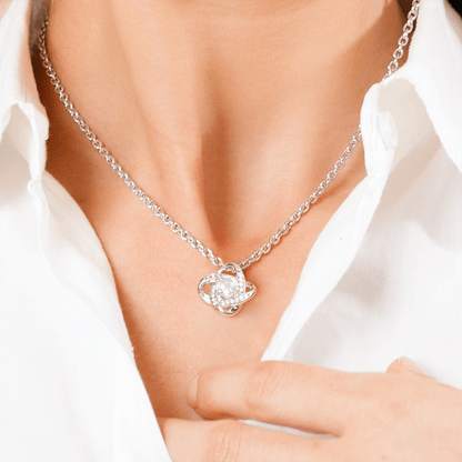 To My Hot Babe Love Knot Necklace