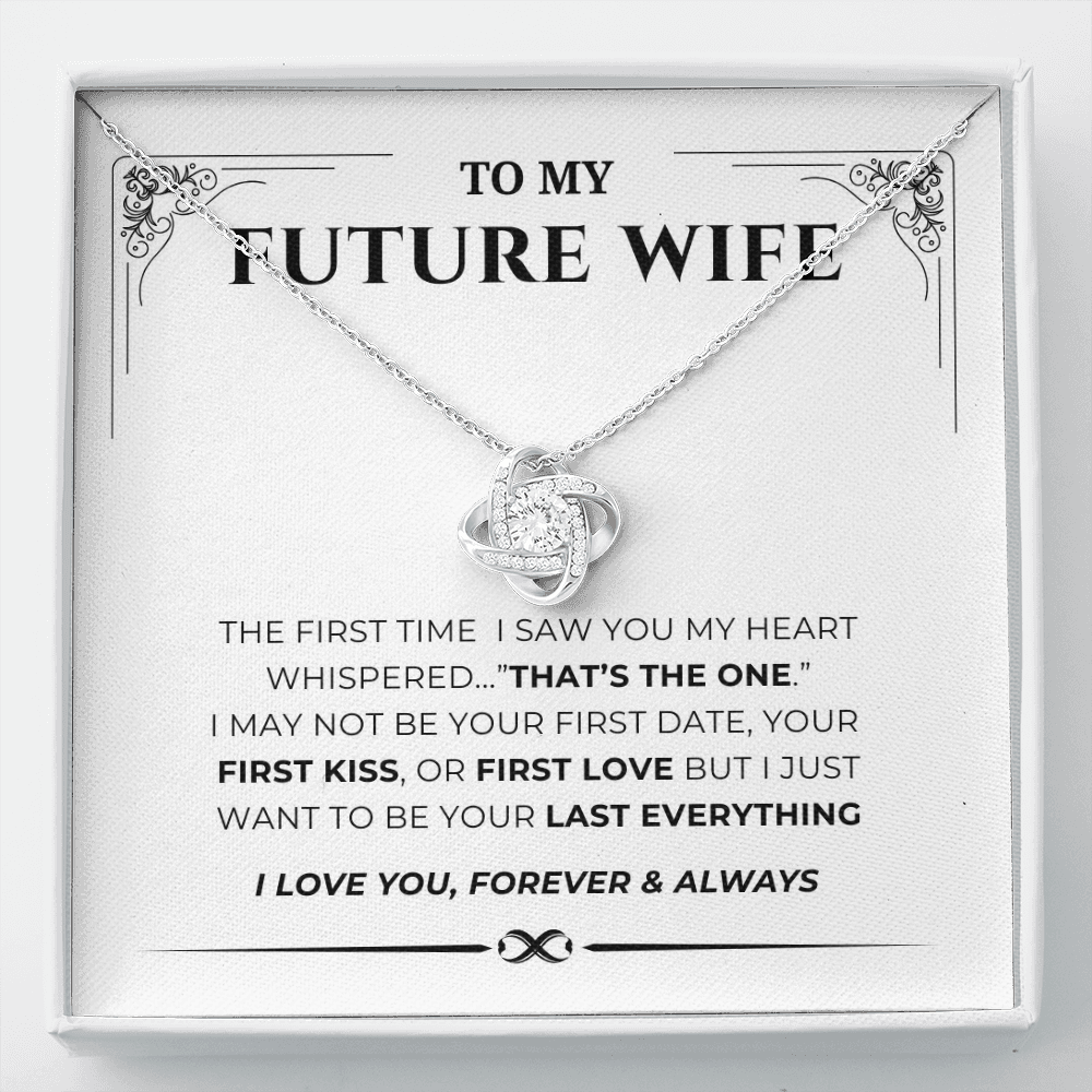 To My Future Wife Love Knot Necklace