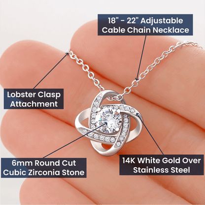 To My Wife Love Knot Necklace