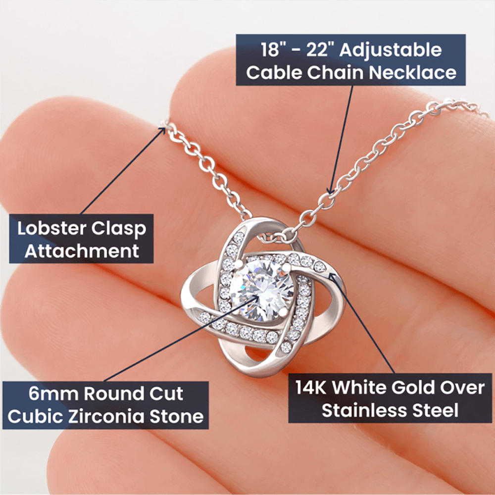 Mama Bear Love Knot Necklace