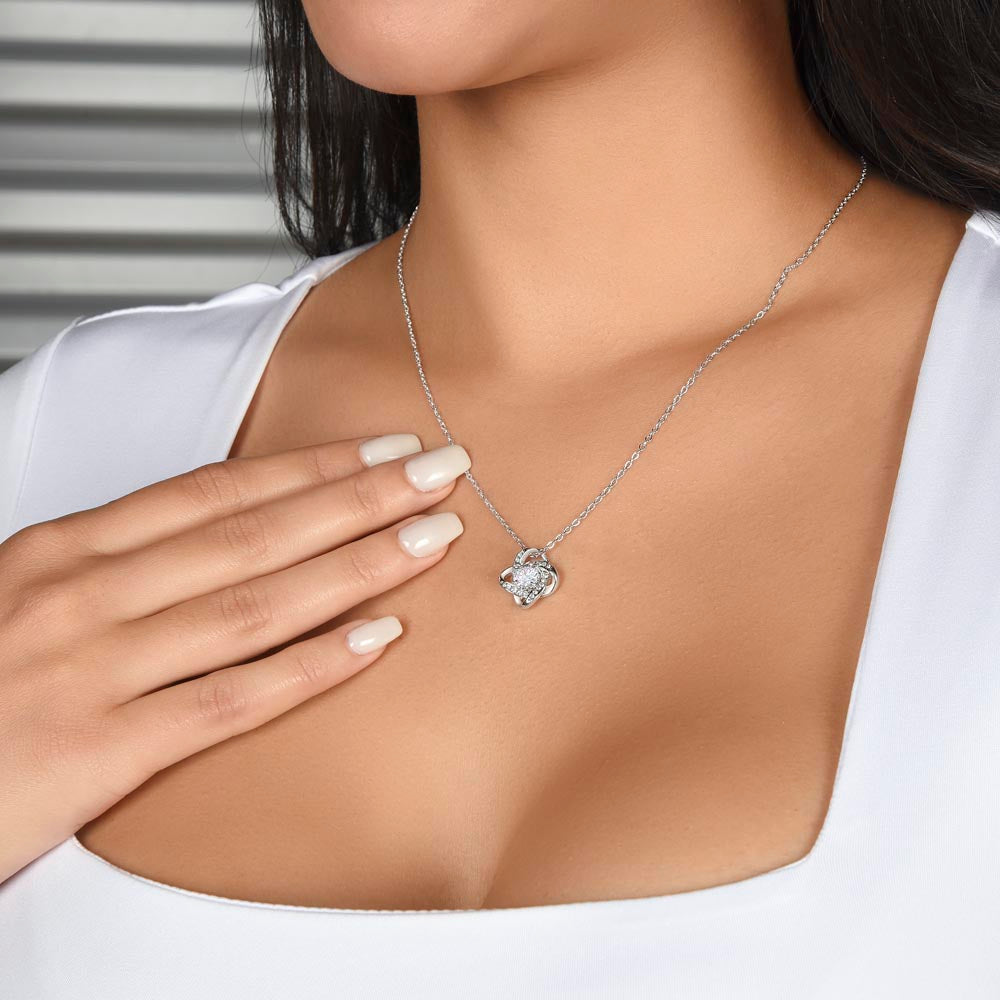 Mama Bear Love Knot Necklace