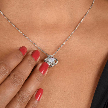 Mama Bear Love Knot Necklace