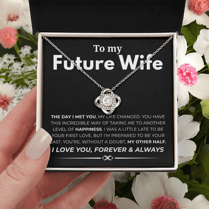 To My Future Wife Love Knot Necklace