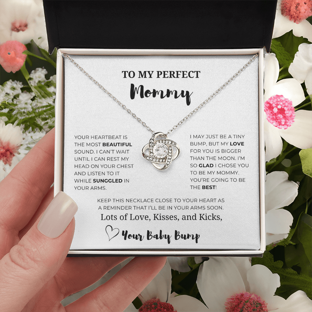 To My Perfect Mommy Love Knot Necklace