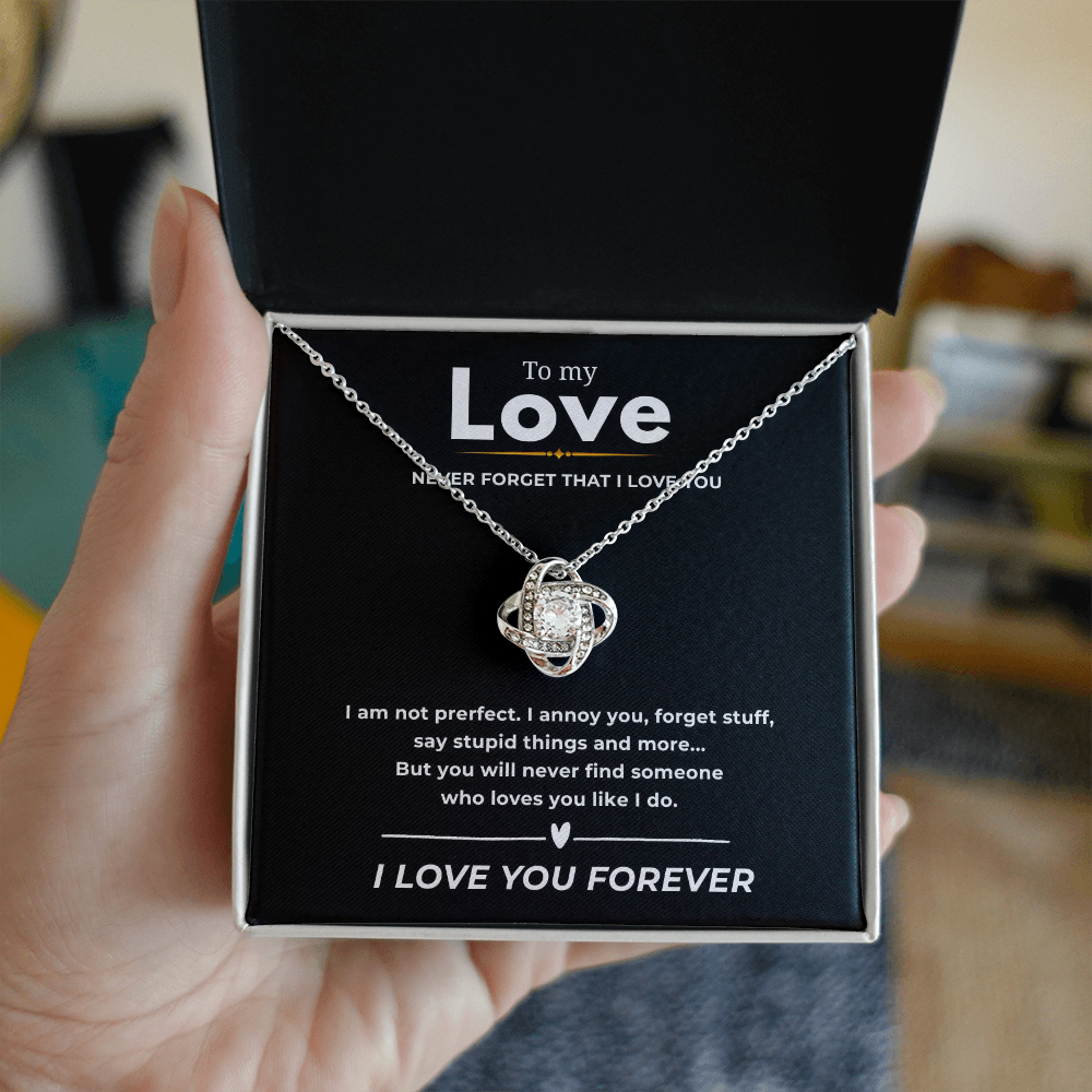 To My Love Love Knot Necklace