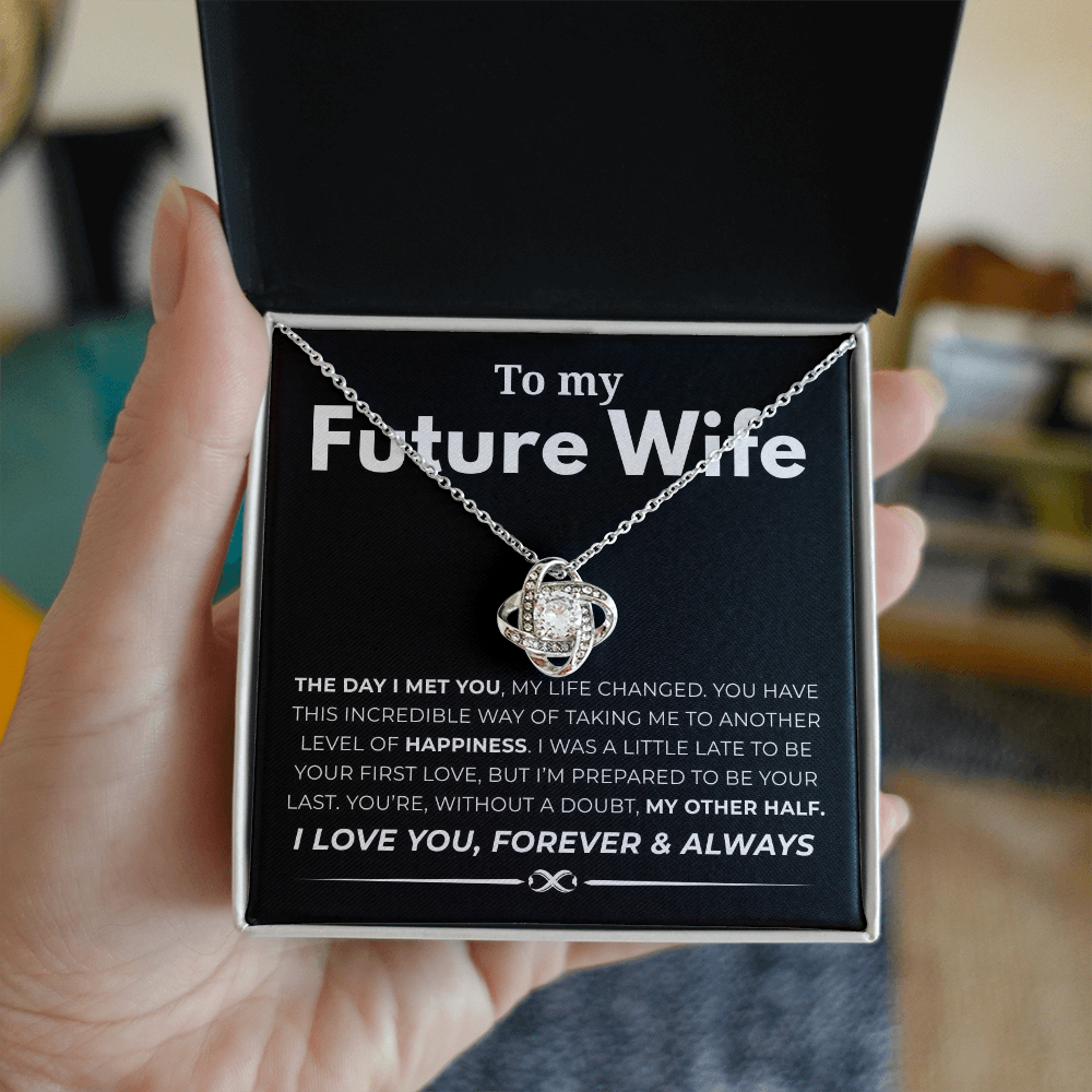 To My Future Wife Love Knot Necklace