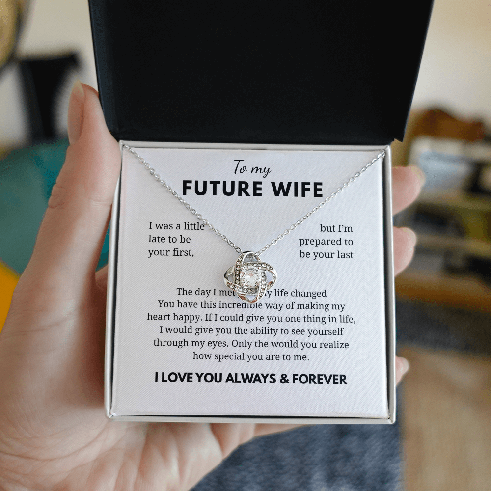 To My Future Wife Love Knot Necklace
