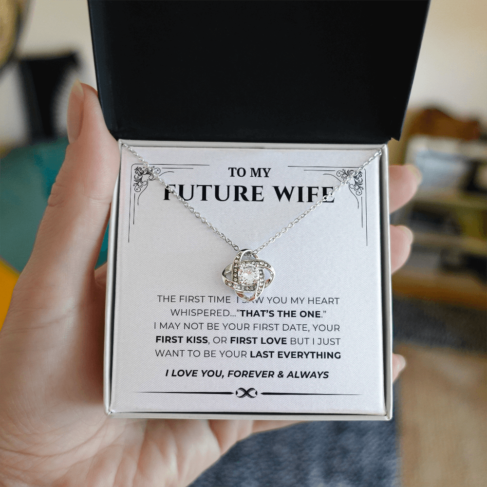 To My Future Wife Love Knot Necklace